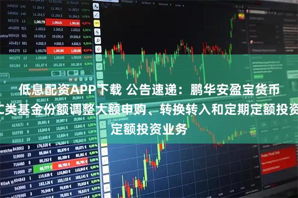 低息配资APP下载 公告速递：鹏华安盈宝货币基金C类基金份额调整大额申购、转换转入和定期定额投资业务