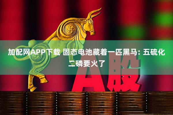 加配网APP下载 固态电池藏着一匹黑马: 五硫化二磷要火了