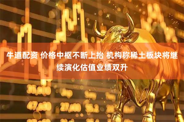 牛道配资 价格中枢不断上抬 机构称稀土板块将继续演化估值业绩双升